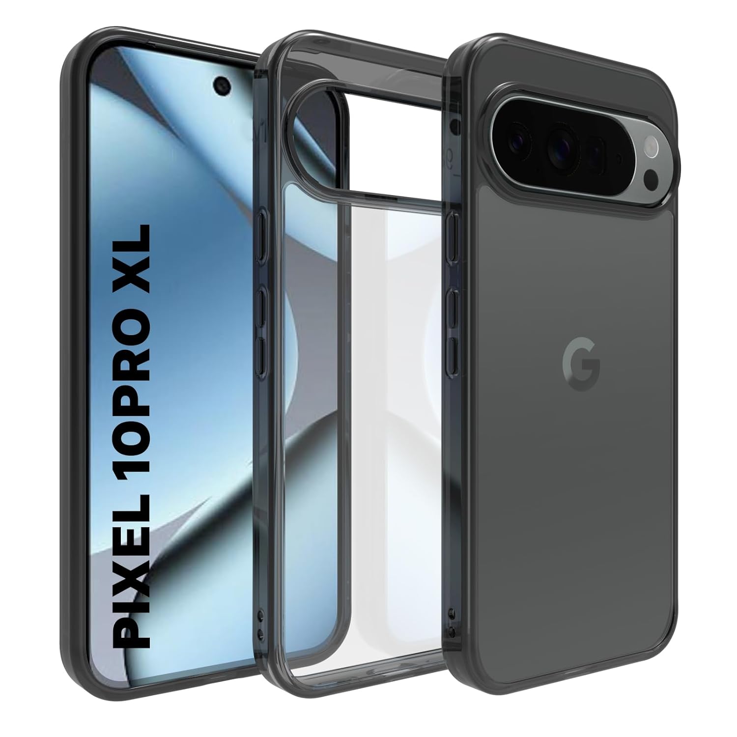 Google Pixel 10 Pro XL Back Cover Case | Clear Hybrid - Clear
