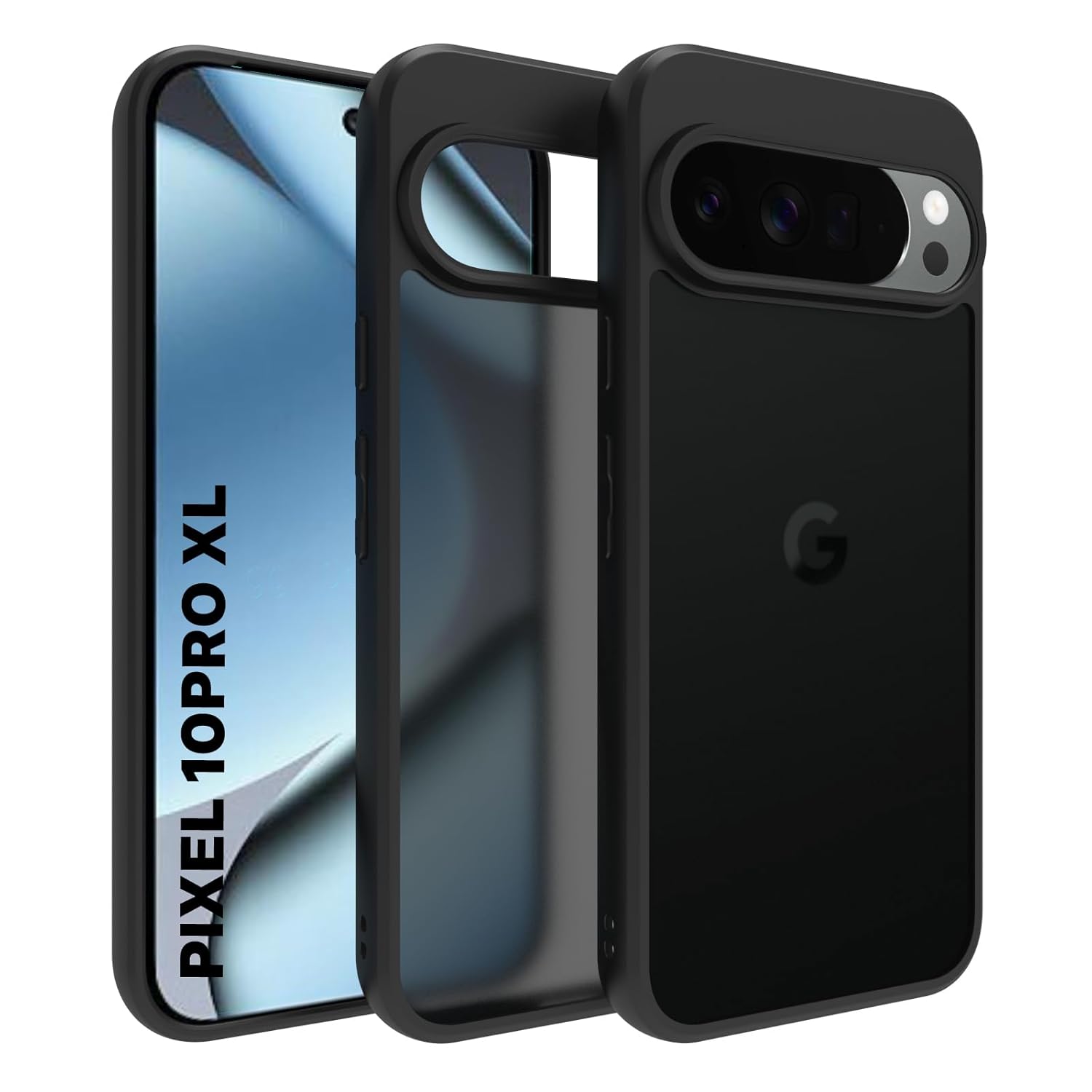 Google Pixel 10 Pro XL Back Cover Case | Sleek Hybrid - Matte Black