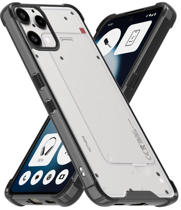 Nothing Phone 3a Lite 5G Back Cover Case | Clear Hybrid - Clear Black