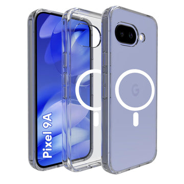 Google Pixel 9a Back Cover Case | Clear Hybrid - Clear Magnetic