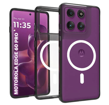 Motorola Edge 60 Pro 5G Back Cover Case | Clear Hybrid - Clear Magnetic