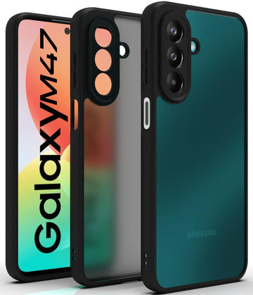 Samsung Galaxy M47 Back Cover Case | Sleek Hybrid - Matte Black