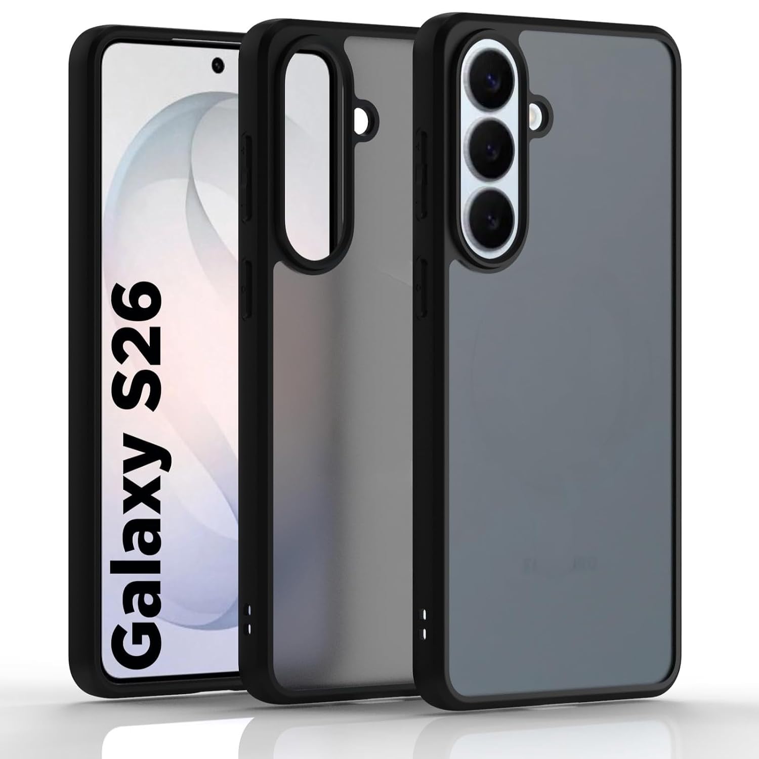 Samsung Galaxy S26 Back Cover Case | Sleek Hybrid - Matte Black