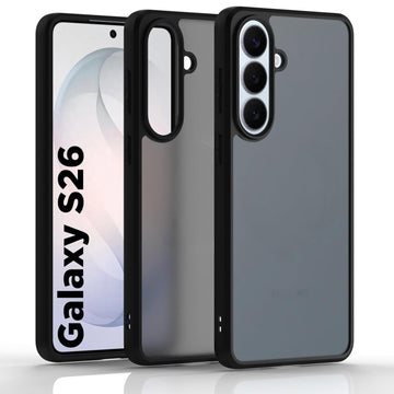 Samsung Galaxy S26 Back Cover Case | Sleek Hybrid - Matte Black