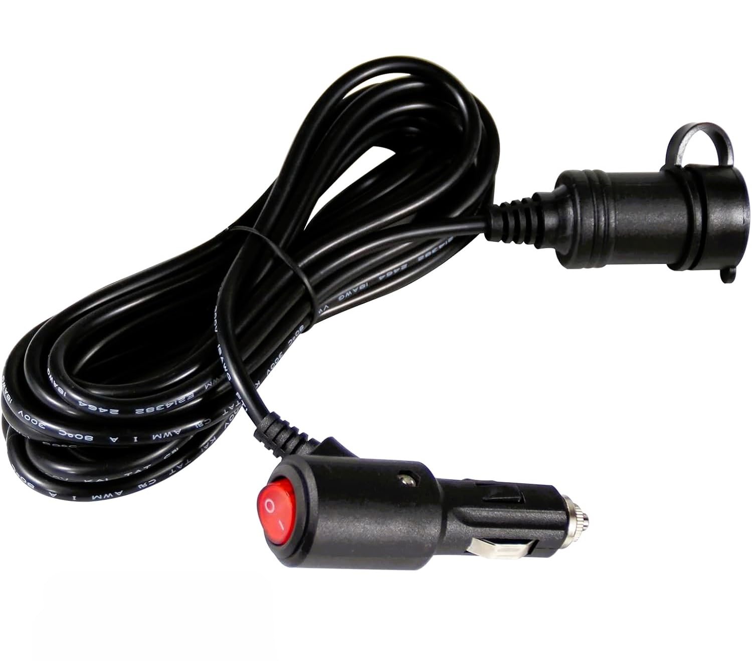 Car Cigarette Lighter Extension Cable | 3M with Switch & 15A Fuse