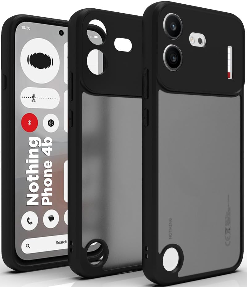 Nothing Phone 4b Back Cover Case | Sleek Hybrid - Matte Black