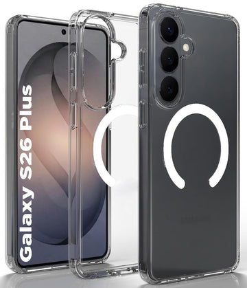 Samsung Galaxy S26 Plus Back Cover Case | Clear Hybrid - Clear Magnetic