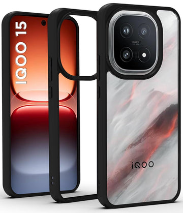 iQOO 15 5G Back Cover Case | Sleek Hybrid - Clear Black