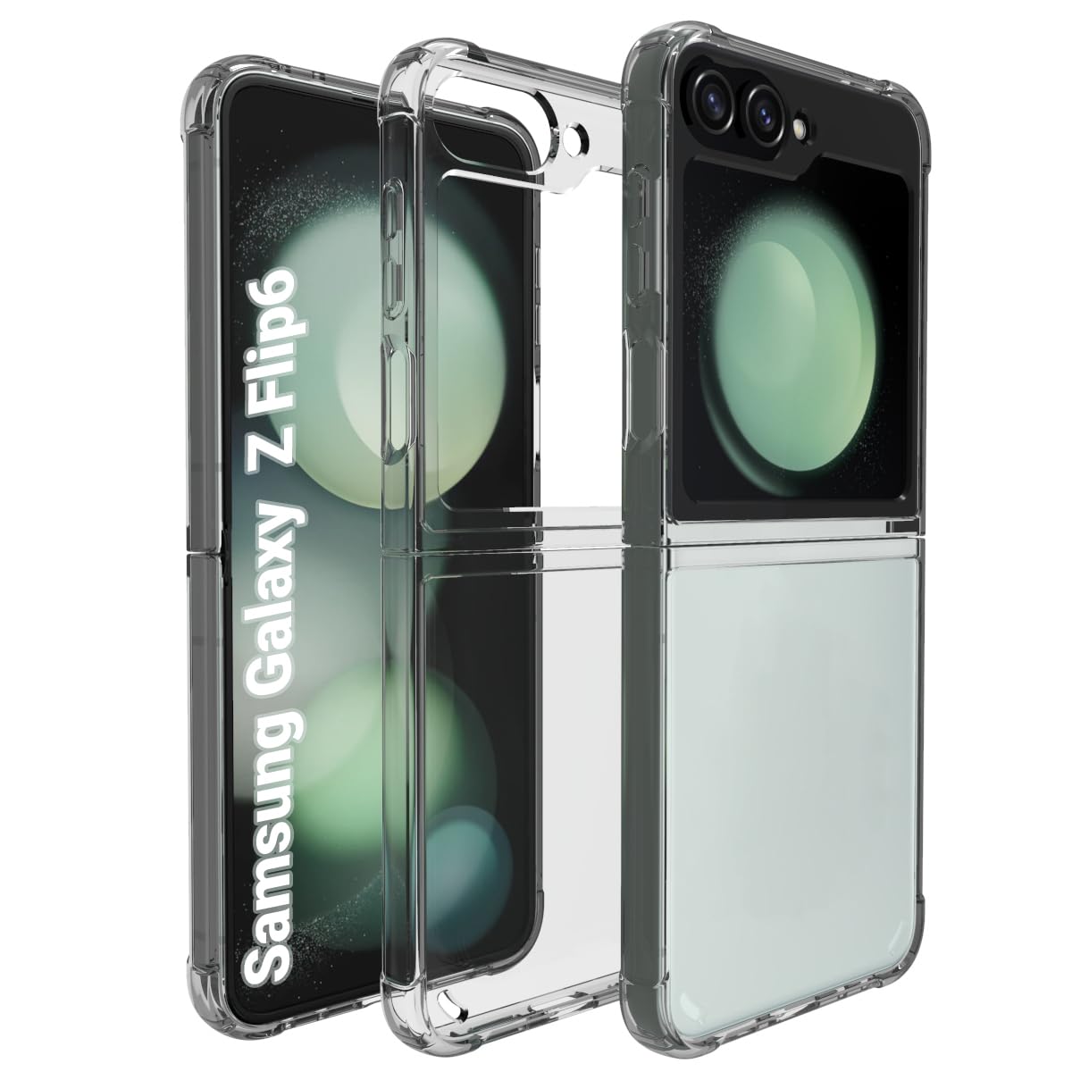 Samsung Galaxy Z Flip 6 / Z Flip 7 FE Back Cover Case | Clear Hybrid - Clear Transparent