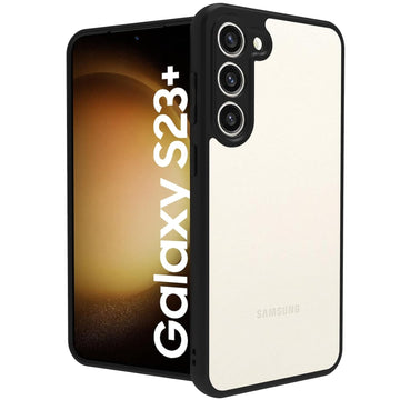 Samsung Galaxy S23 Plus Back Cover Case | Sleek Hybrid - Clear Black
