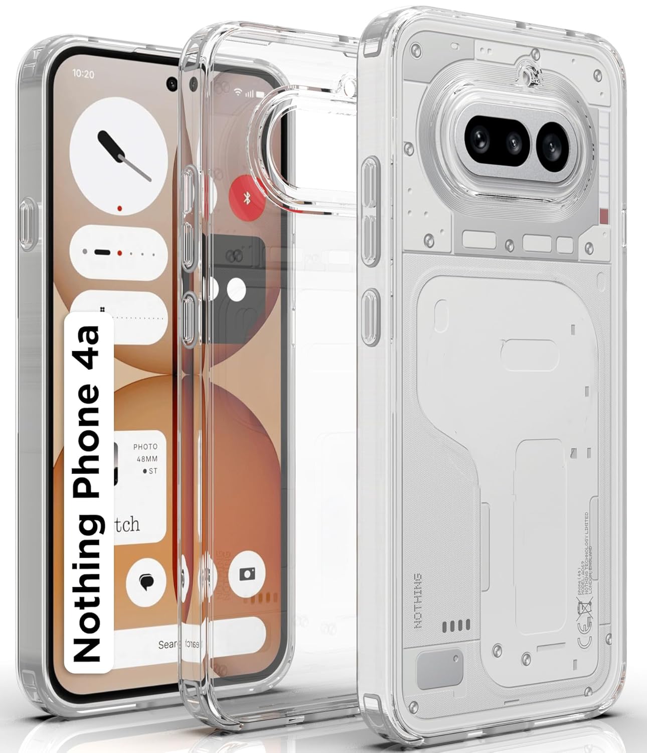 Nothing Phone 4a 5G Back Cover Case | Clear Hybrid - Clear