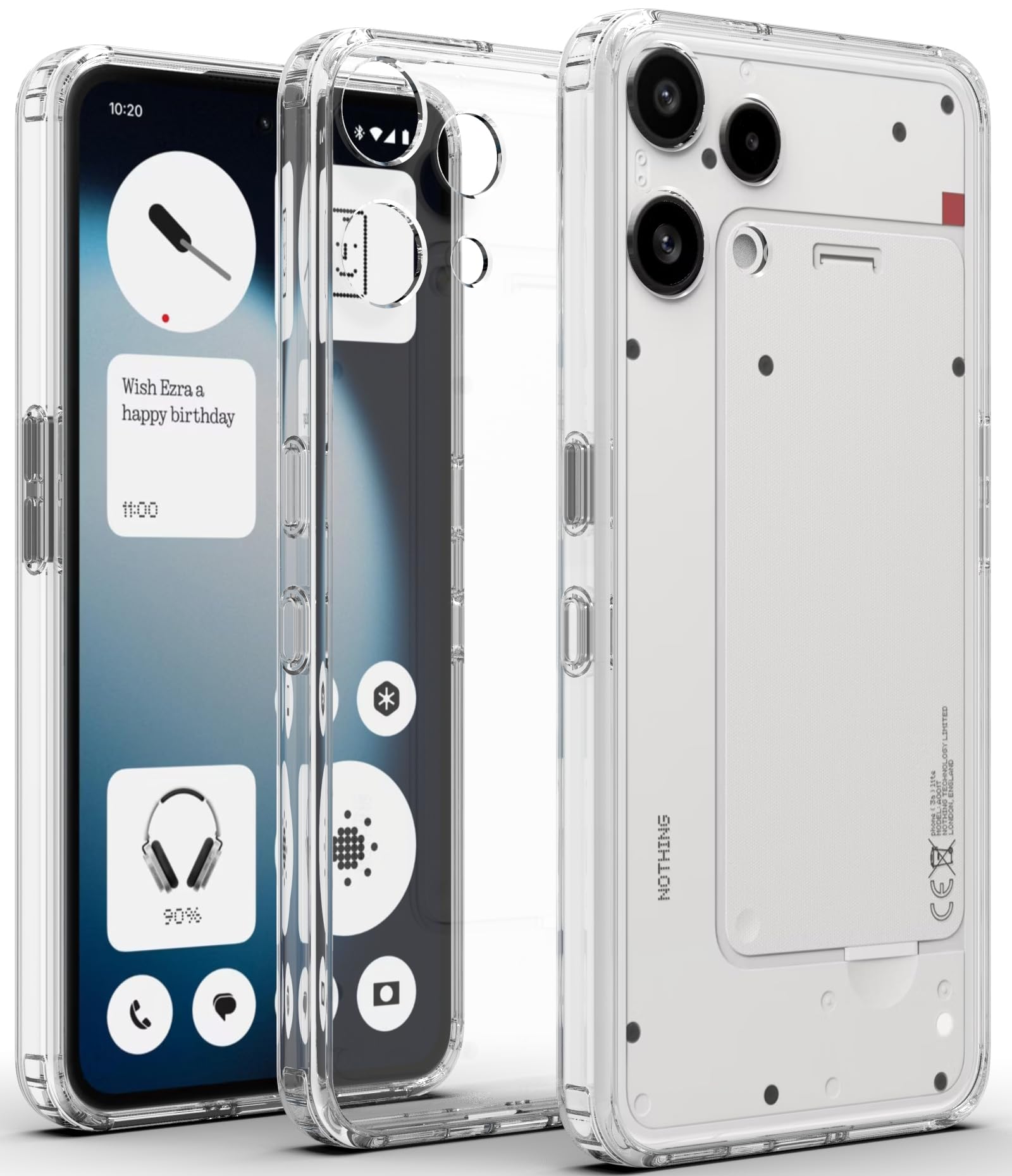Nothing Phone 3a Lite 5G Back Cover Case | Clear Hybrid - Clear