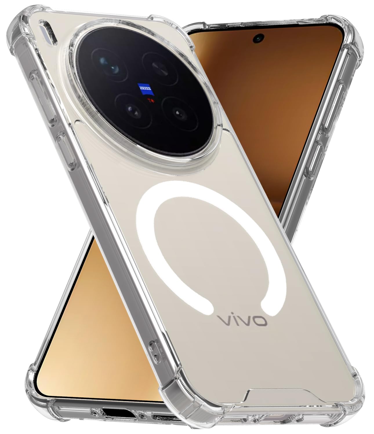 Vivo X300 Pro 5G Back Cover Case | Clear Hybrid - Clear Smoke Magnetic