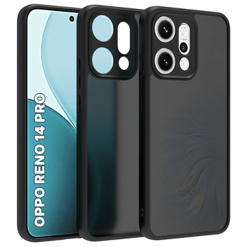 Oppo Reno 14 Pro 5G Back Cover Case | Sleek Hybrid - Matte Black