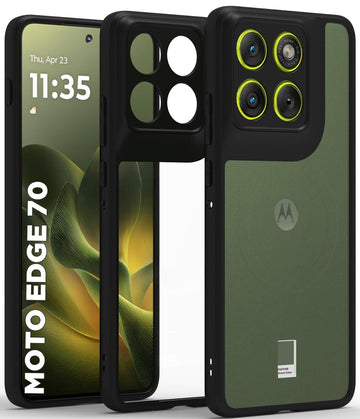 Motorola Moto Edge 70 5G Back Cover Case | Sleek Hybrid - Matte Black