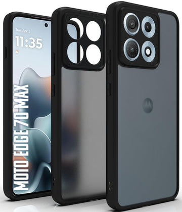 Motorola Edge 70 Max Back Cover Case | Sleek Hybrid - Matte Black