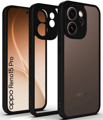 Oppo Reno15 Pro Back Cover Case | Sleek Hybrid - Clear Black