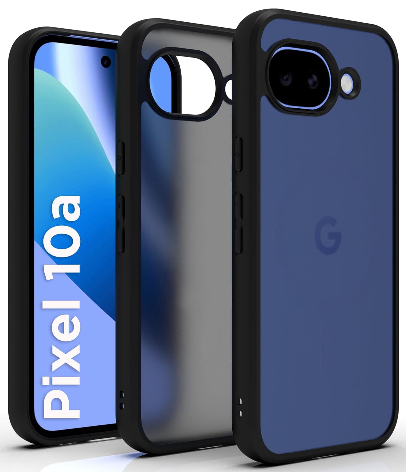 Google Pixel 10a Back Cover Case | Sleek Hybrid - Matte Black