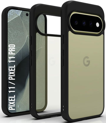Google Pixel 11 / Pixel 11 Pro Back Cover Case | Sleek Hybrid - Clear Black