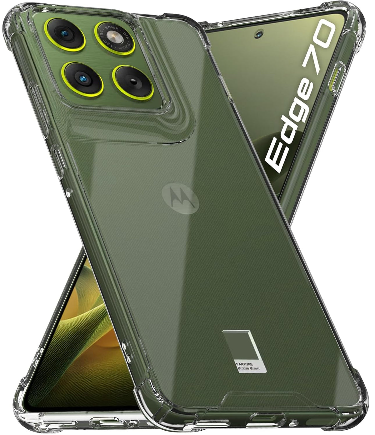 Motorola Edge 70 5G Back Cover Case | Clear Hybrid - Clear Smoke