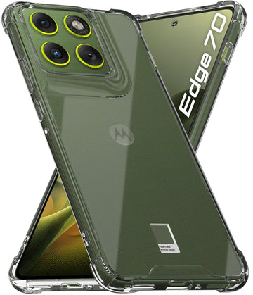 Motorola Edge 70 5G Back Cover Case | Clear Hybrid - Clear Smoke