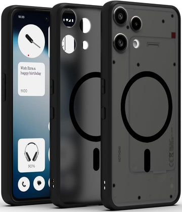 Nothing Phone 3a Lite 5G Back Cover Case | Sleek Hybrid - Matte Black Magnetic