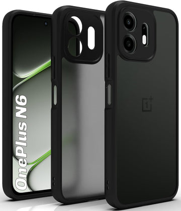 OnePlus N6 Back Cover Case | Sleek Hybrid - Matte Black