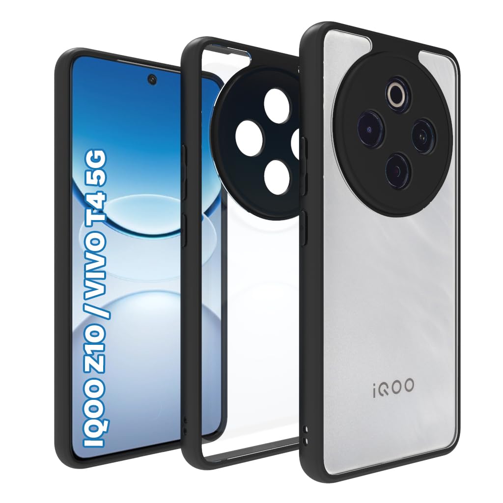 iQOO Z10 5G / Vivo T4 5G Back Cover Case | Sleek Hybrid - Clear
