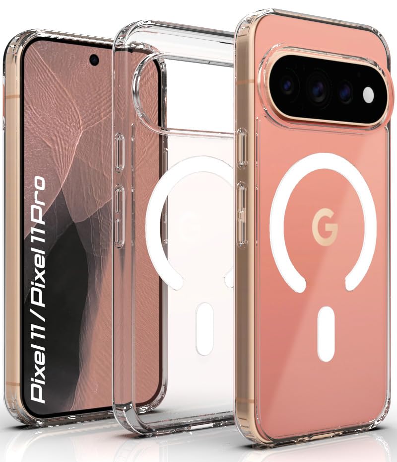 Google Pixel 11 / Pixel 11 Pro Back Cover Case | Clear Hybrid - Clear Magnetic