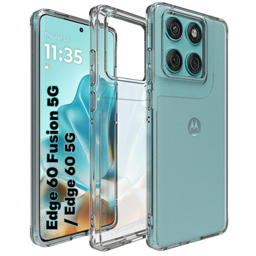Motorola Edge 60 Fusion / Edge 60 5G Back Cover Case | Clear Hybrid - Clear
