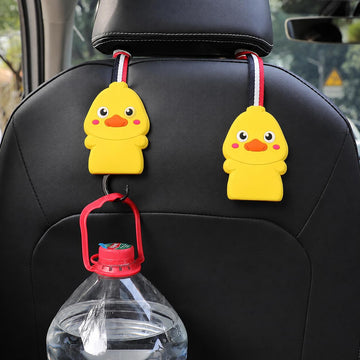 Car Headrest Hooks | Universal Back Seat Hanger for Bags & Accessories - Pack of 2
