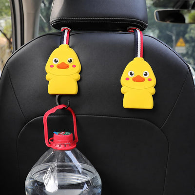Car Headrest Hooks | Universal Back Seat Hanger for Bags & Accessories - Pack of 2