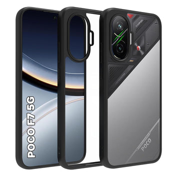 Poco F7 5G Back Cover Case | Sleek Hybrid - Clear Black