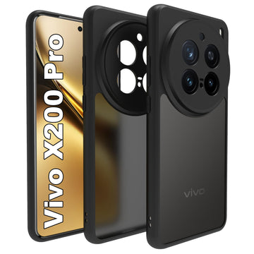 VIVO X200 Pro 5G Back Cover Case | Sleek Hybrid - Matte Black