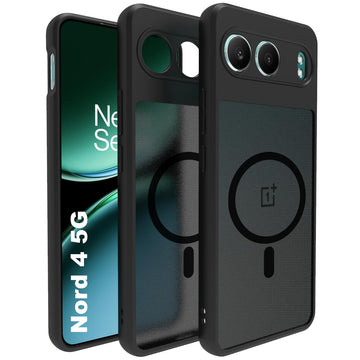 OnePlus Nord 4 5G Back Cover Case | Sleek Hybrid - Matte Black Magnetic