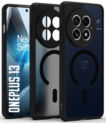 OnePlus 13 Back Cover Case | Sleek Hybrid - Matte Black Magnetic