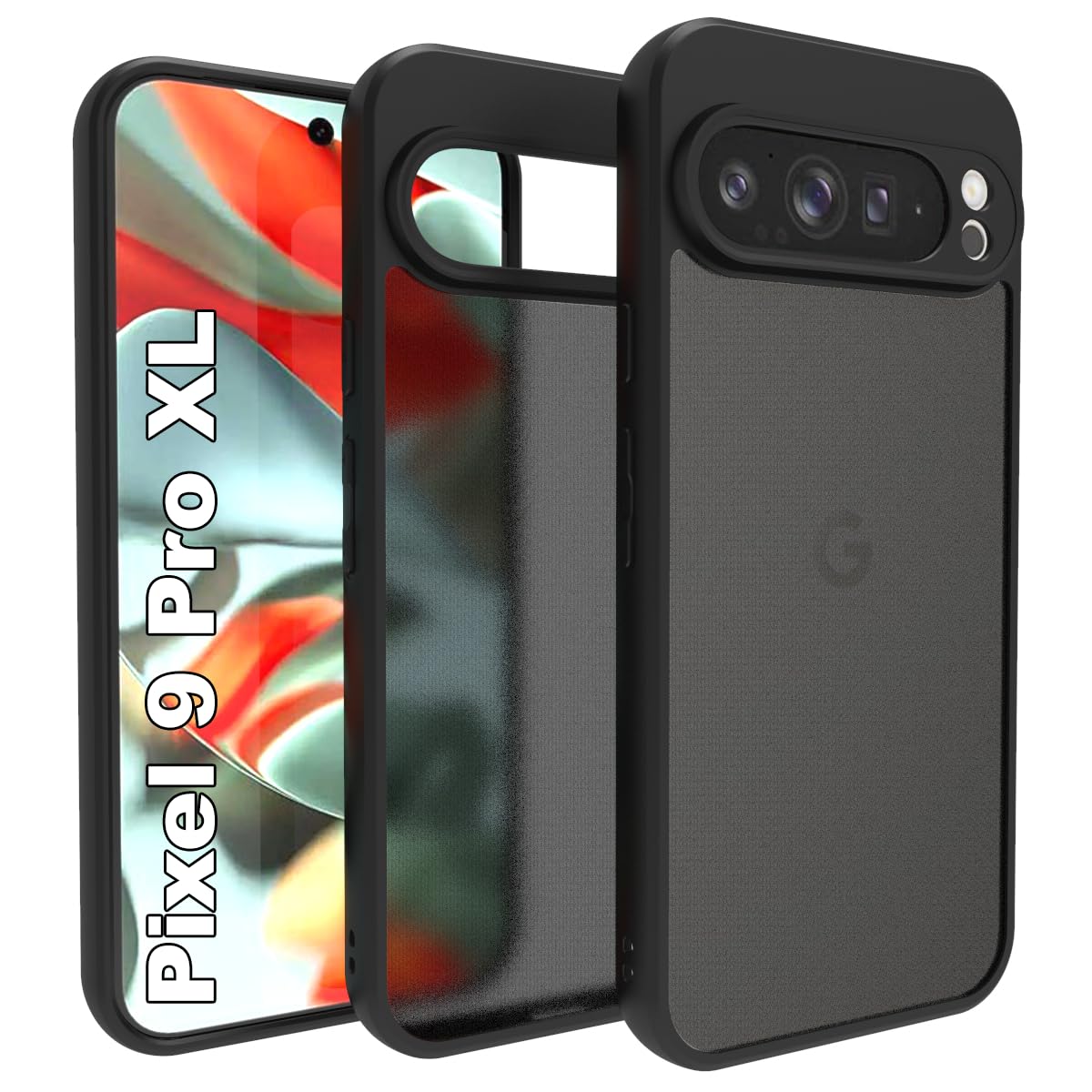 Google Pixel 9 Pro XL  Back Cover  Case | Sleek Hybrid - Matte Black