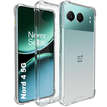 OnePlus Nord 4 5G Back Cover Case | Clear Hybrid - Clear