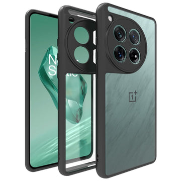OnePlus 12 Back Cover Case | Sleek Hybrid - Clear Black
