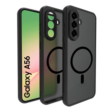 Samsung Galaxy A56 5G Back Cover Case | Sleek Hybrid - Matte Black Magnetic