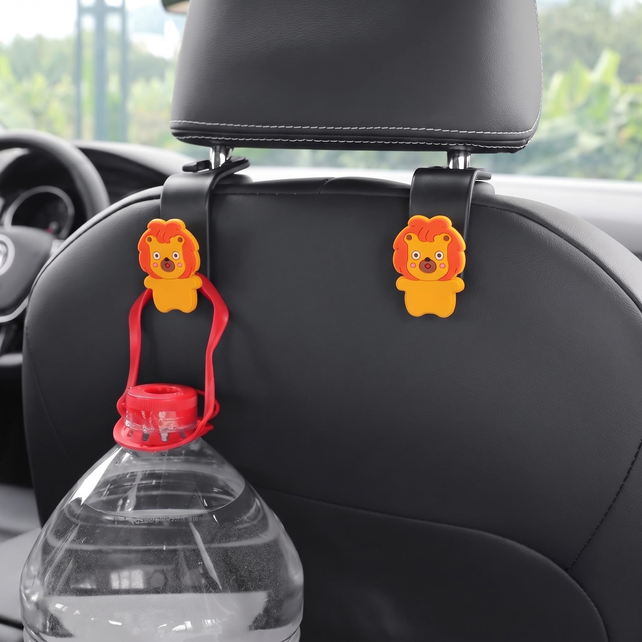 Car Headrest Hooks | Universal Back Seat Hanger for Bags & Accessories - Pack of 2