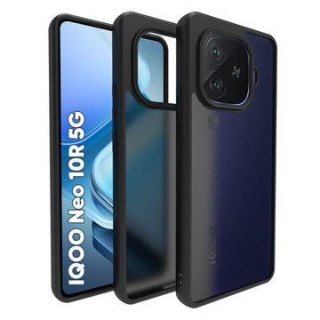 iQOO Neo 10R 5G Back Cover Case | Sleek Hybrid - Matte Black