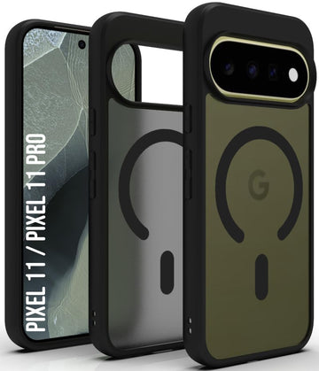 Google Pixel 11 / Pixel 11 Pro Back Cover Case | Sleek Hybrid - Matte Black Magnetic
