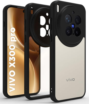 Vivo X300 Pro 5G Back Cover Case | Sleek Hybrid - Clear Black