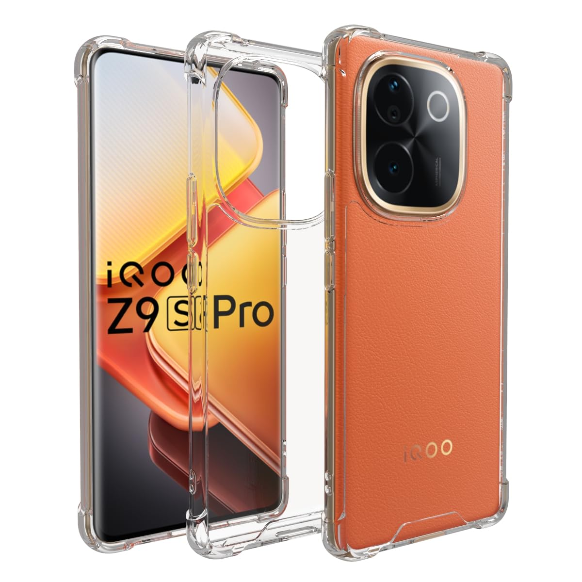 iQOO Z9s Pro/ Vivo T3 Pro Back Cover Case | Sleek Hybrid - Clear