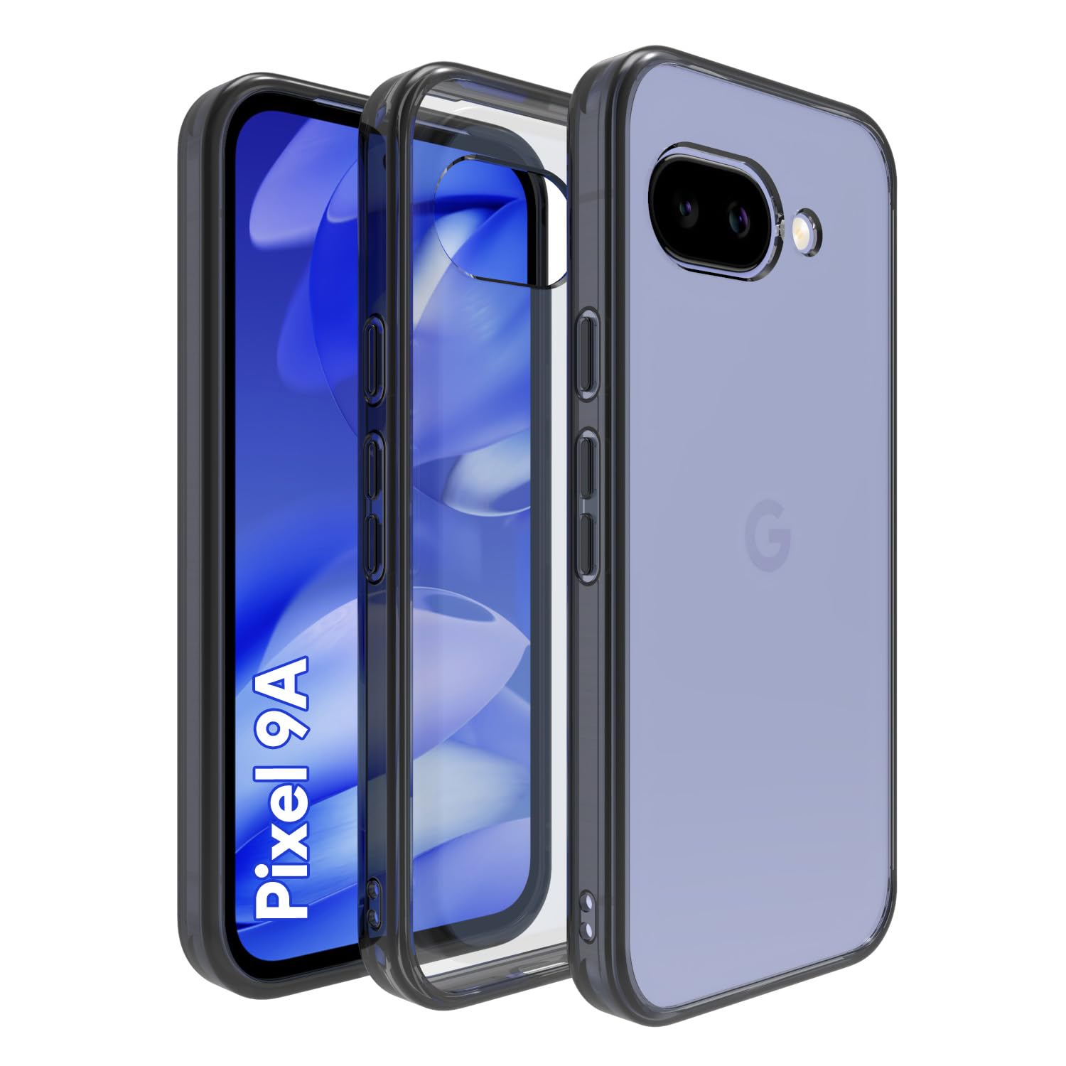 Google Pixel 9a Back Cover Case | Clear Hybrid - Clear Smoke
