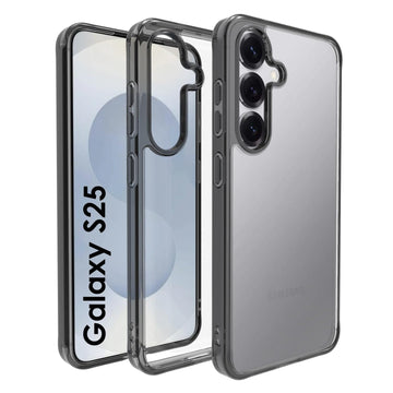 Samsung Galaxy S25 Back Cover Case | Clear Hybrid - Clear Smoke