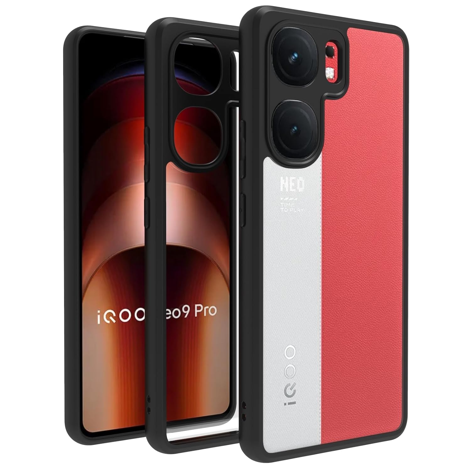 iQOO Neo 9 Pro Cover Case | Clear Hybrid - Clear Black