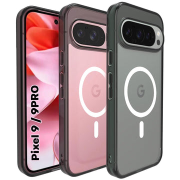 Google Pixel 9 / Pixel 9 Pro Back Cover Case | Clear Hybrid - Clear Magnetic