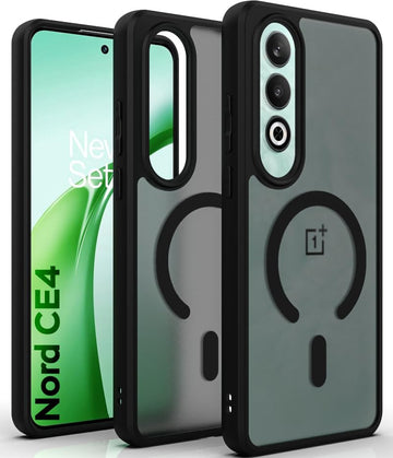 OnePlus Nord CE4 5G Back Cover Case | Sleek Hybrid - Matte Black Magnetic